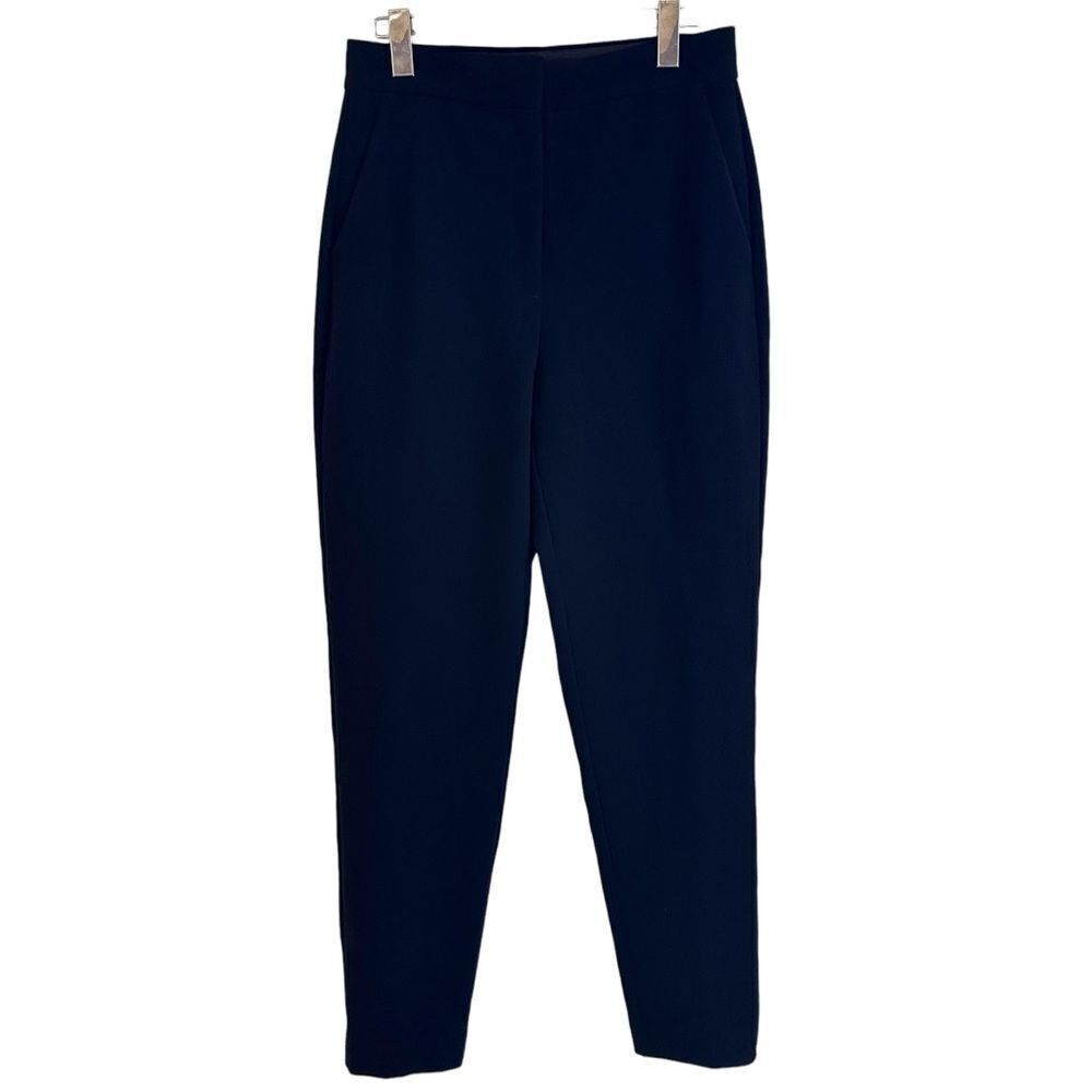 Aritzia Babaton Atelier Black Straight Leg High Waist Trousers Size 4
